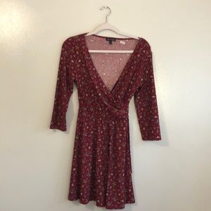 long sleeve floral dress